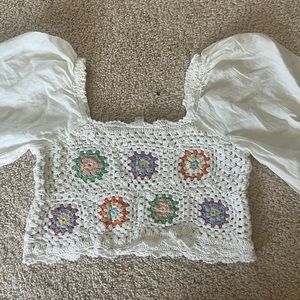 white aerie top